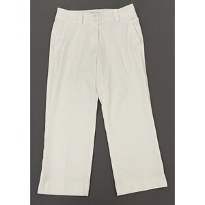 Nike Golf Tour Performance Woman's Size 2 White Dri-Fit Capri Cropped Pants